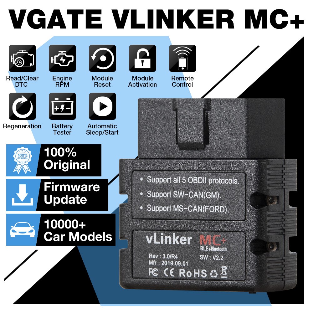 Vgate-vLinker MC + ELM327  4.0 OBD 2 OBD2 E..